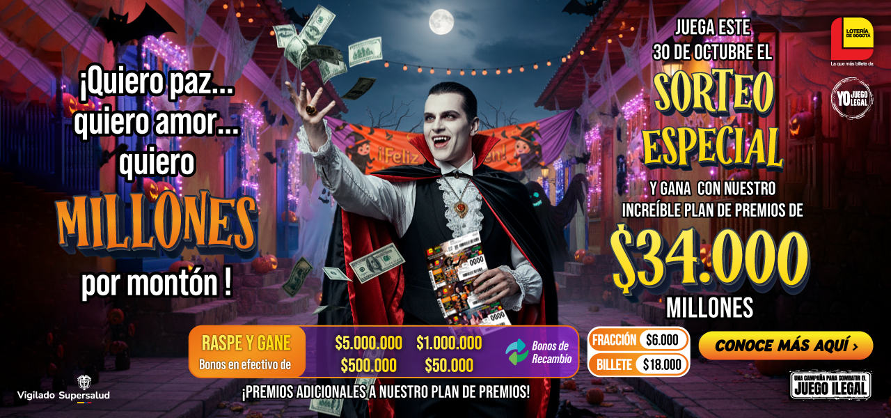 Sorteo Especial 2818 de Halloween